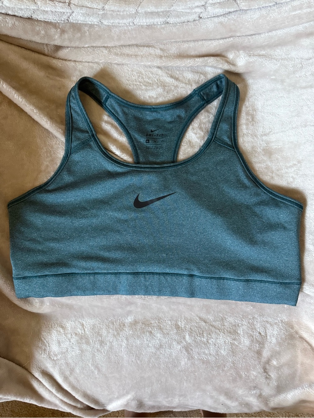 Nike Teal Green Dri-FIT Racerback Sports Bra